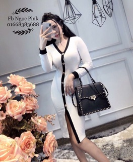 Đầm thun gân body quá tôn dáng