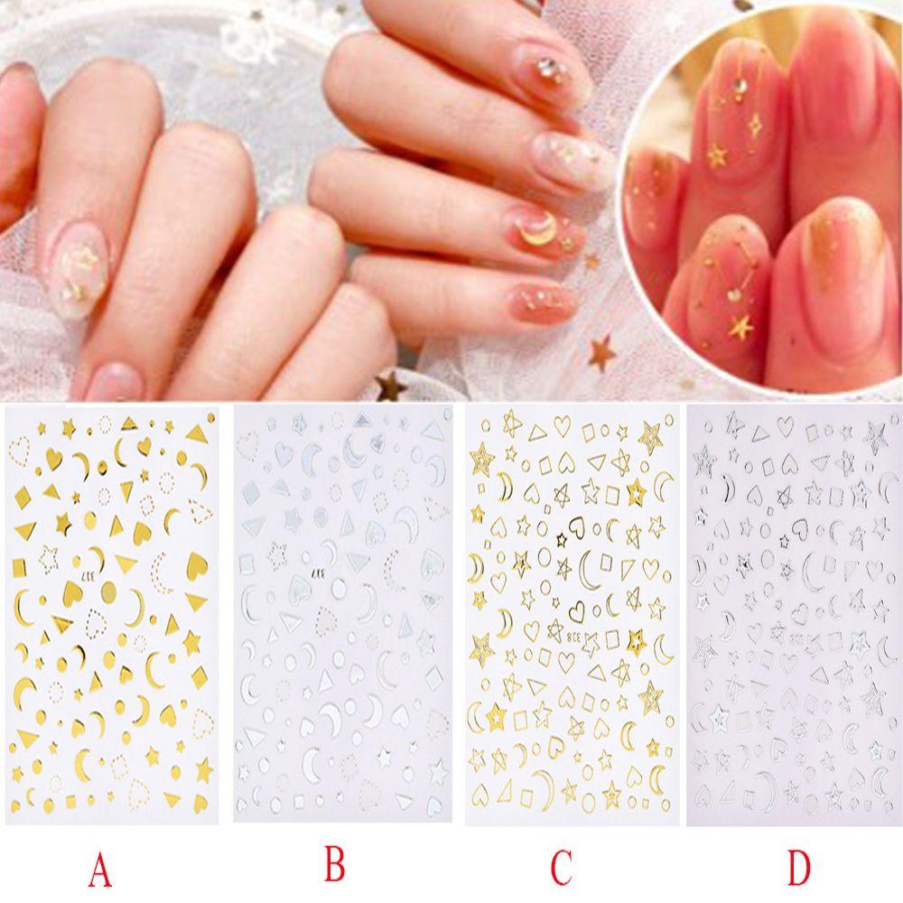 1 Tờ Miếng Dán Trang Trí Móng Tay DIY Thời Trang|Miếng Dán Trang Trí Móng Tay Hình Ngôi Sao
