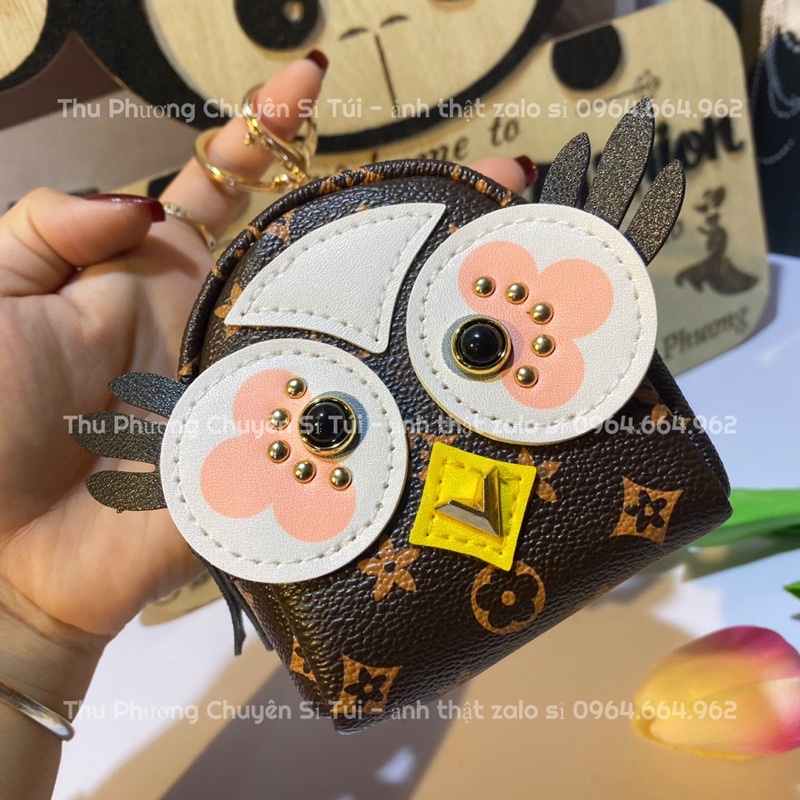 Móc khoá hình thú mắt to - Túi mini đựng vật dụng nhỏ hình thú đáng yêu, cute (ảnh thật shop chụp - kèm video)