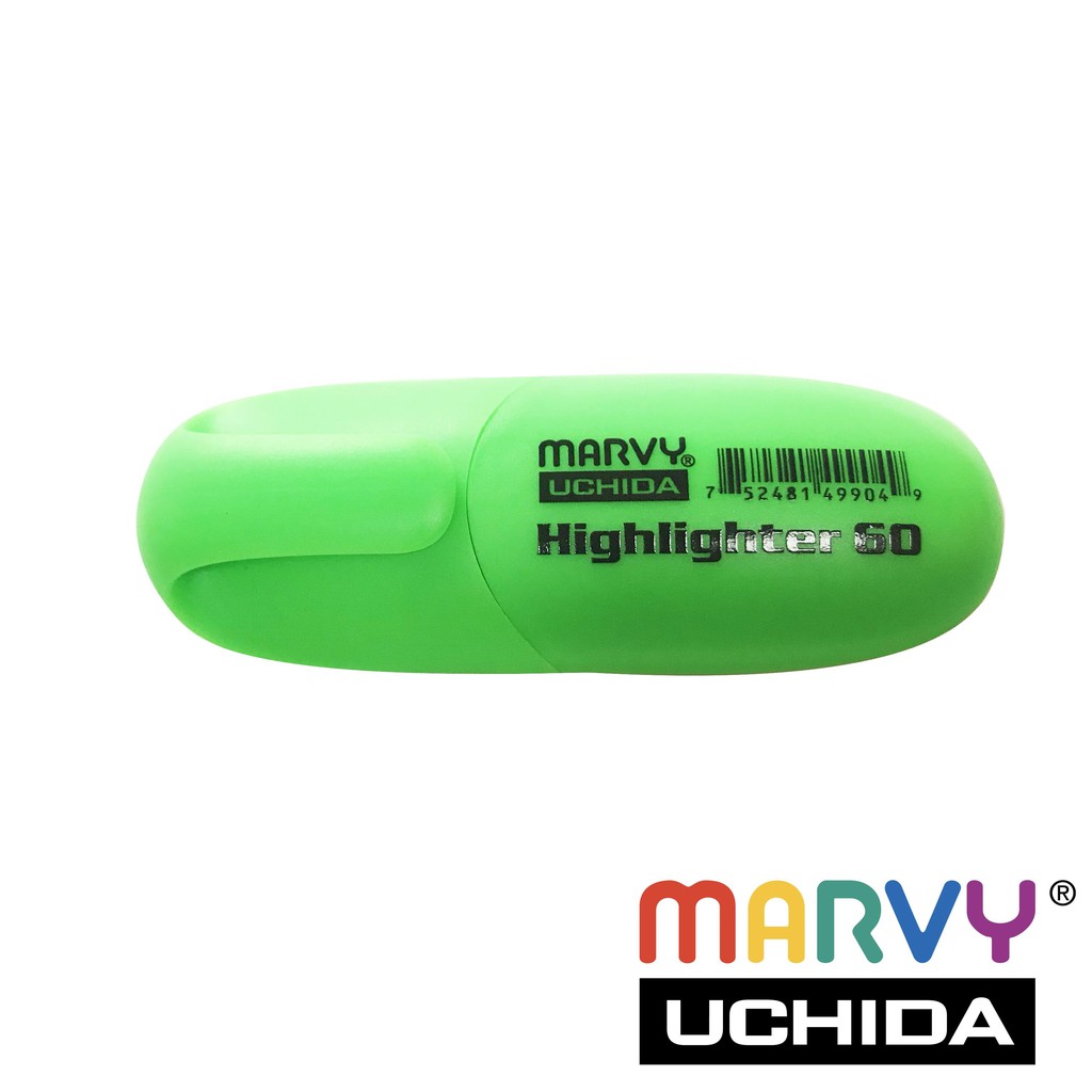 Bút đánh dấu Marvy Uchida Mini Highlighter 60  - Màu xanh lá dạ quang (Fl. Green)