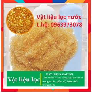 Vật liệu lọc nước. Hạt cation làm mềm nước cứng ( 1 lít )