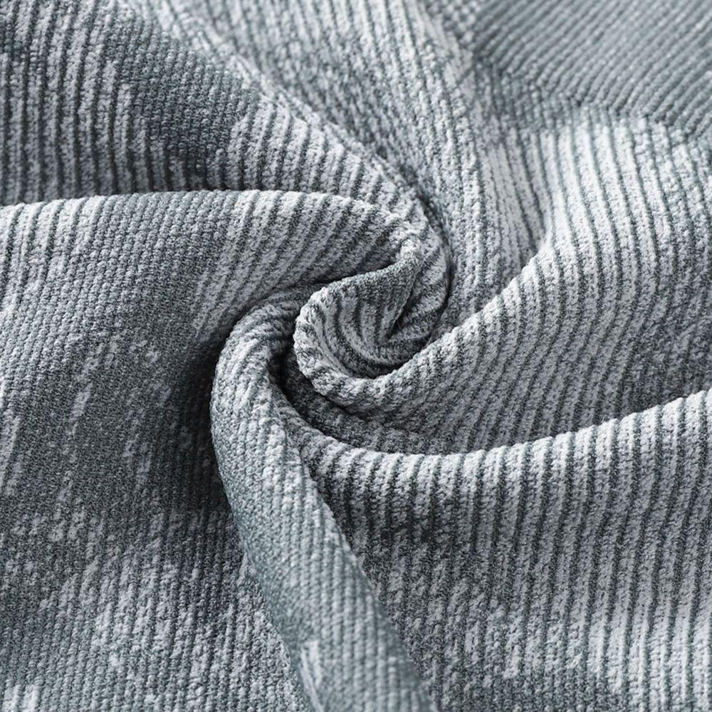 Quần Short Tập Yoga Lưng Cao Không Đường May Họa Tiết Rằn Ri Cá Tính