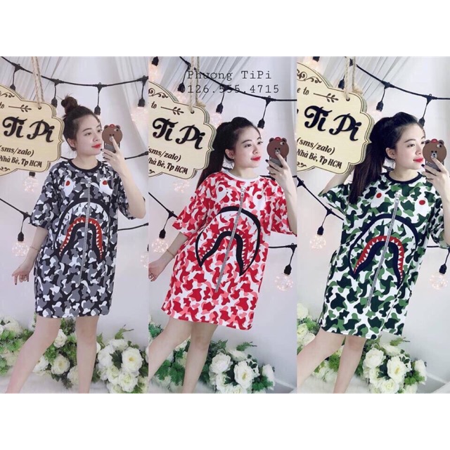Áo form rộng tay lửng BAPE mẫu mới về nha khách iu