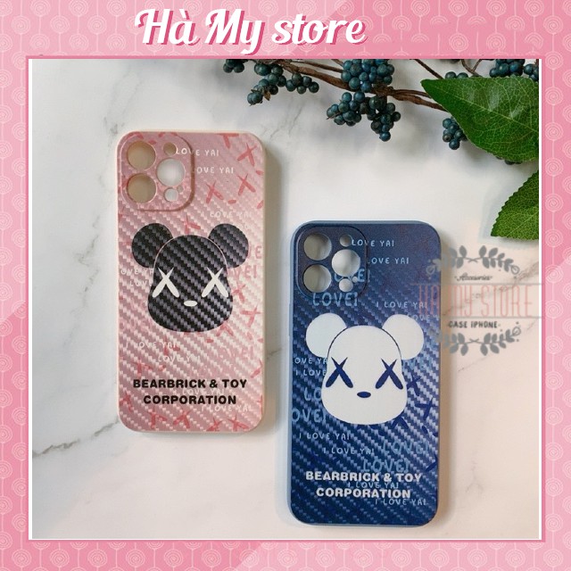 Ốp Điện Thoại VIỀN VUÔNG In Hình Gấu Hoạt Hình Cho Iphone 6/6S-7PL/8PL-XSM-11-11PROMAX-12-12PRO-12PROMAX