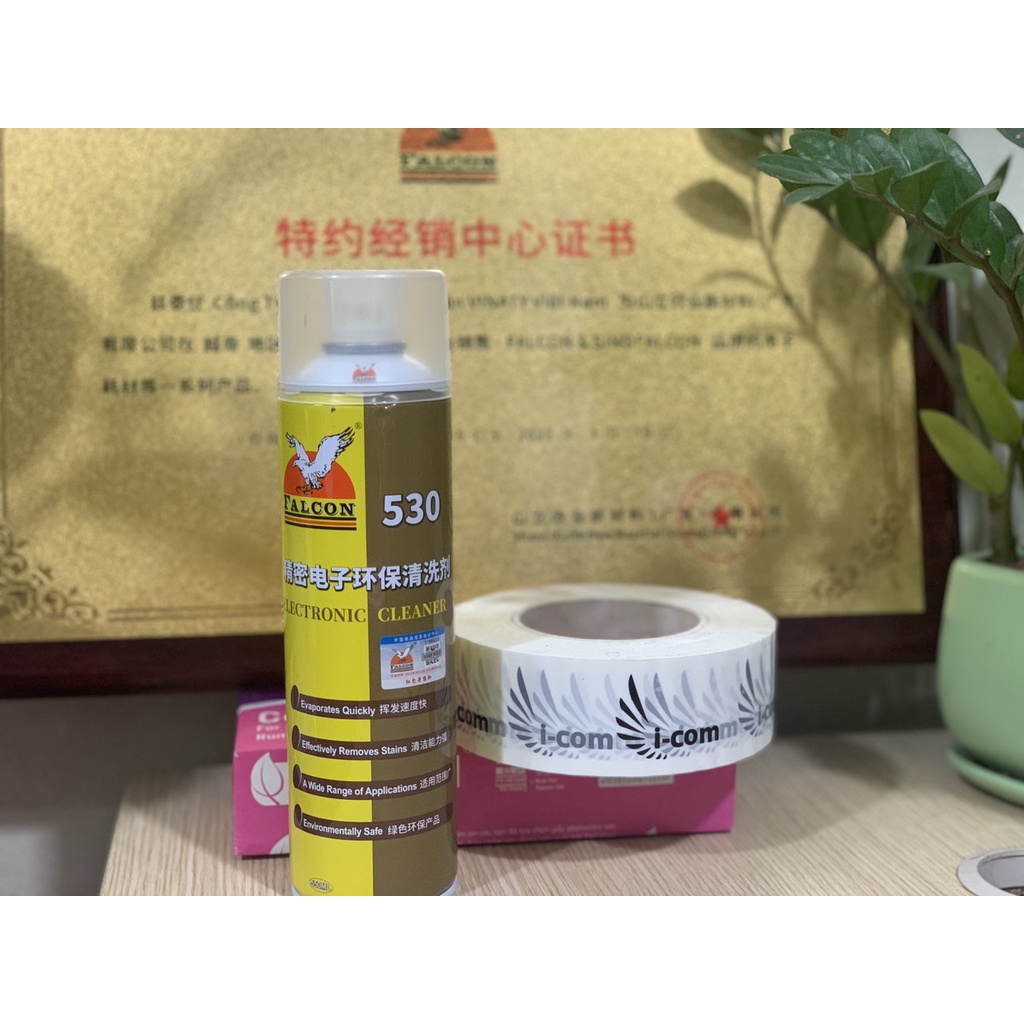 Nước tẩy keo Falcon 530 (OLD) - Lau máy linh kiện, tẩy rửa màn hình điện thoại, tẩy rửa vết bẩn
