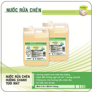 Nước rửa chén Wai Green Mild - 4000ml