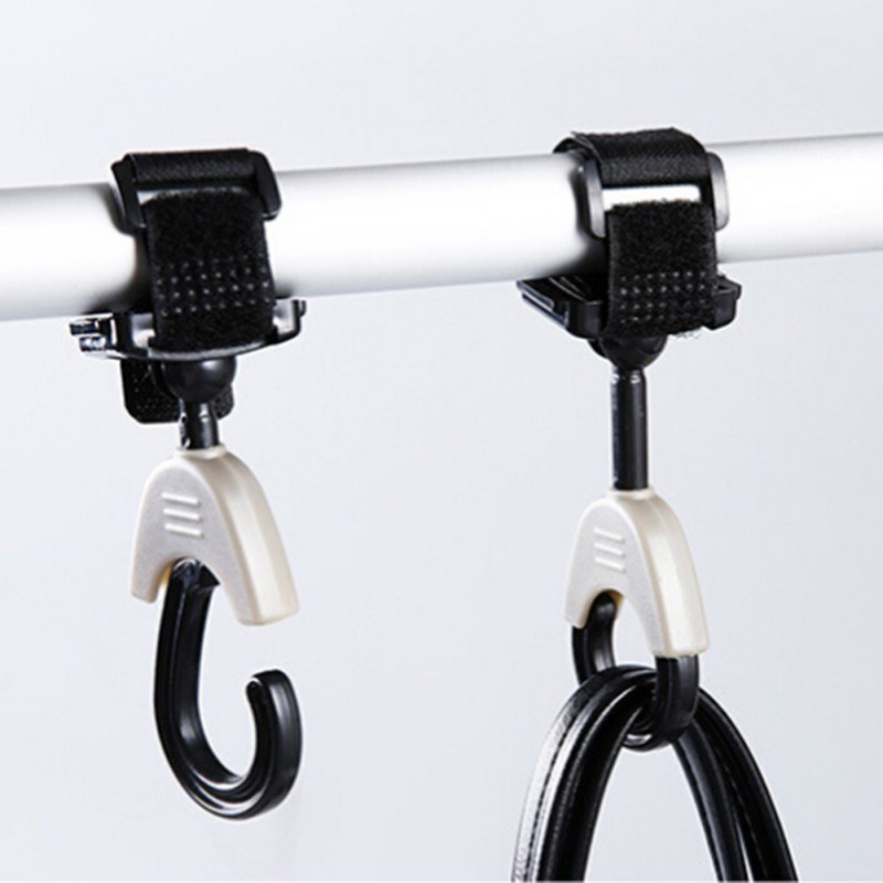 Set 2 móc treo đồ gắn xe đẩy em bé tiện lợi