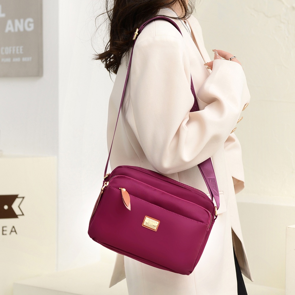 Túi Xách Vải Nylon Nhiều Ngăn Thời Trang Công Sở Cho Nữ