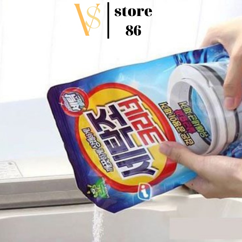 Bột Tẩy Lồng Máy Giặt ,Bột Tẩy Vệ Sinh Lồng Máy Giặt, Làm Sạch Lồng Giặt Hàn Quốc Sandokkaebi (450g)