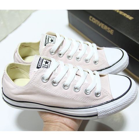 Giày Converse chính hãng Pastel classic thấp cổ vải hồng CTVH18