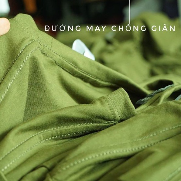 Áo Thun Trơn Xanh Lính Áo Thun Cotton Mềm Mại Thoáng Mát