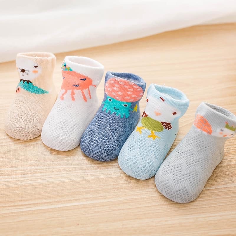 Set 5 đôi tất lưới dễ thương cho bé 5TAN23
