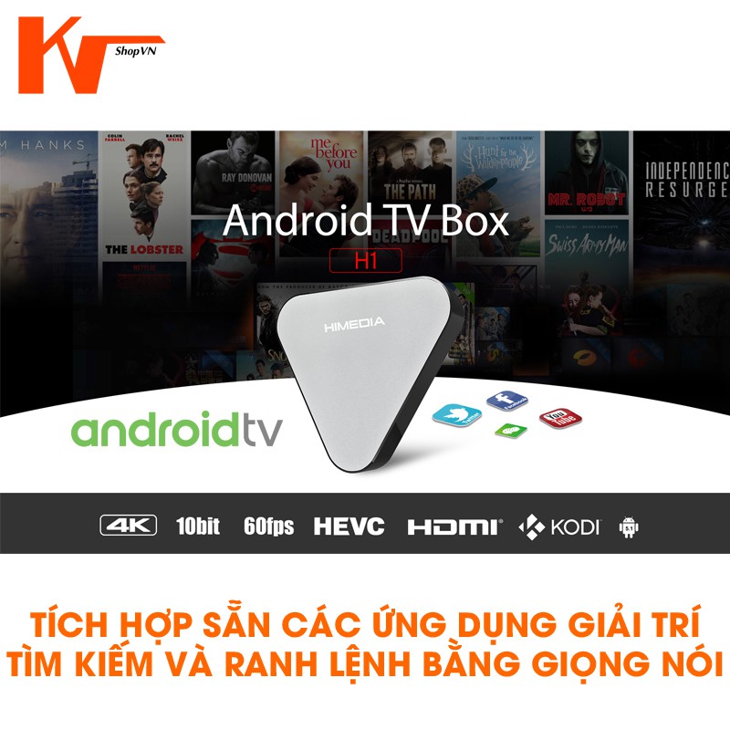 Android TV Box Himedia H1 PLUS, 4K TV Box, Android TV 9 độc quyền, Thanh Lý Giá Sốc