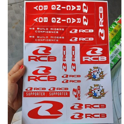 Bộ tem RCB trang trí toàn xe