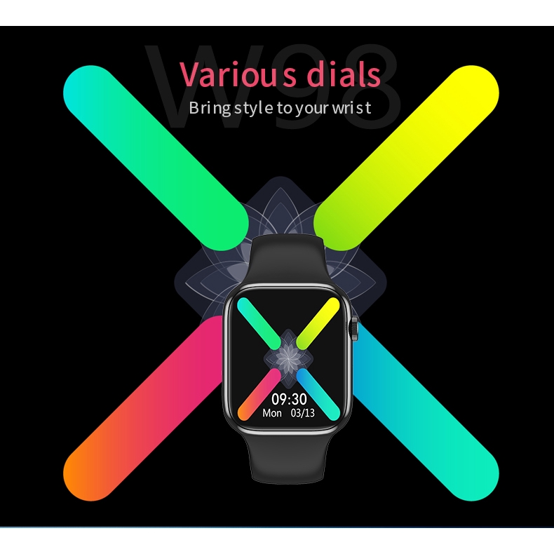 Lykry Đồng hồ IWO 8 Lite W98 Hỗ Trợ Đo Nhịp Tim / Nhiệt Độ Cho IPhone Android Xiaomi