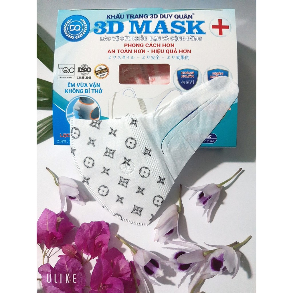 [SALE 3 NGÀY] Gói 10 Chiếc Khẩu trang 3D Mask Duy quân -3D Masuji - 3D LV Quai Bền Vải Dày | BigBuy360 - bigbuy360.vn