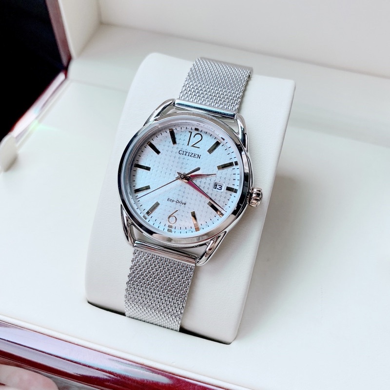 Đồng Hồ Nữ Citizen Eco-Drive FE6081-51A Dây Mesh Lưới