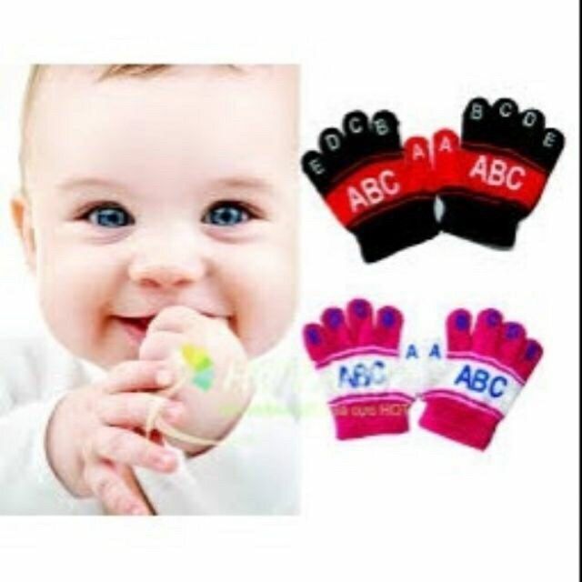 Găng tay len ABC cho bé 1-5 tuổi