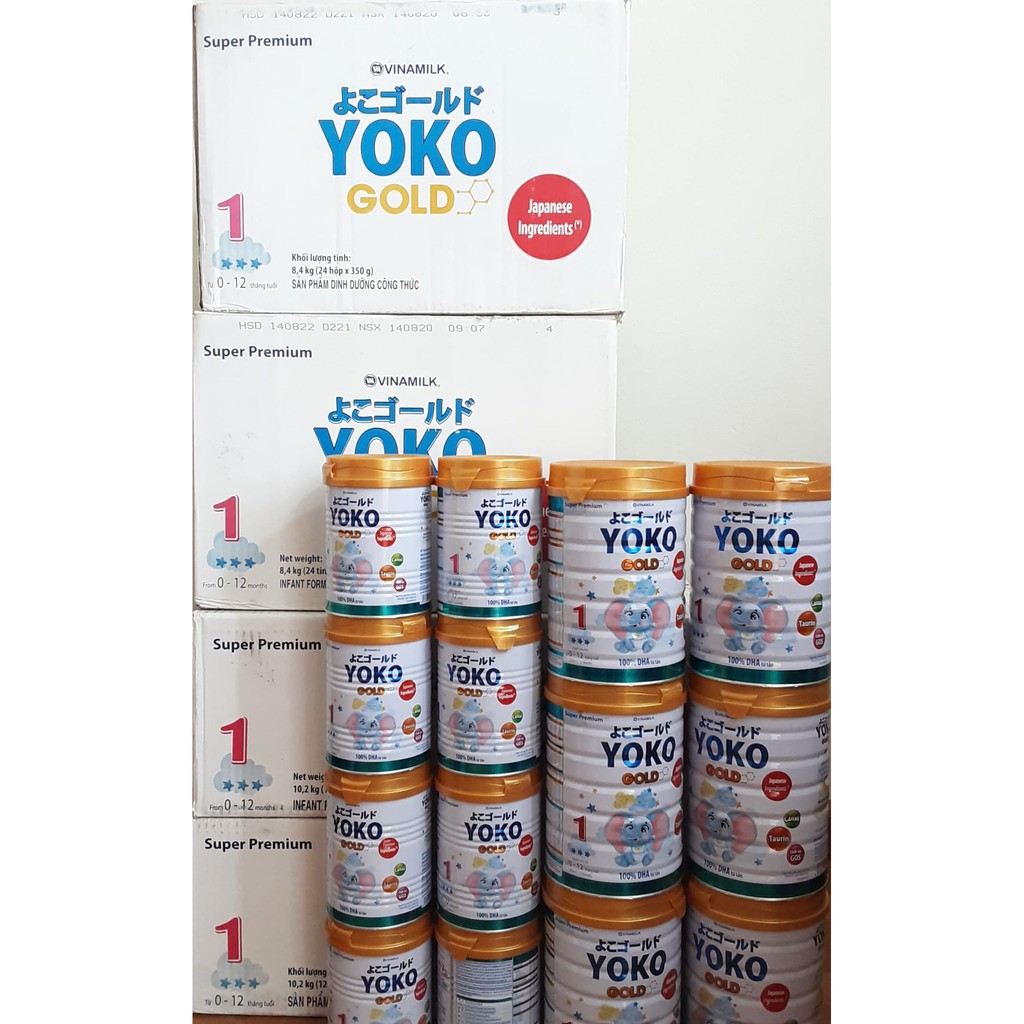 Sữa bột Yoko gold số 1 350g - TẶNG QUÀ khi mua từ 12 lon
