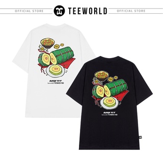 Áo thun Local Brand Teeworld TW x Vietnamese Food - Banh Tet Nam Nữ Trắng Đen Form Rộng Unisex