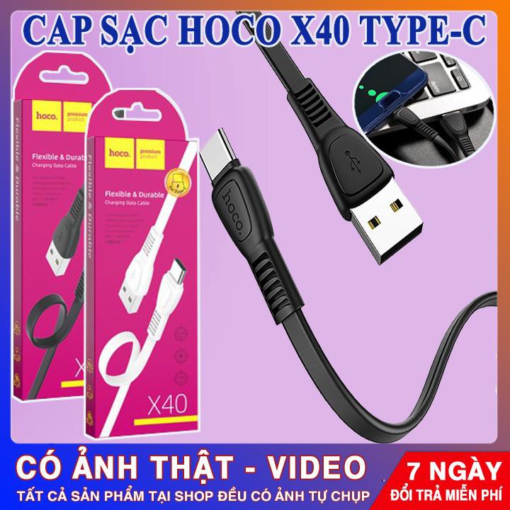 CÁP SẠC NHANH TYPE-C | Hoco X40 Type-C Chính Hãng| Dòng 3.0 Ampe | Cam Kết Chất Lượng 26001