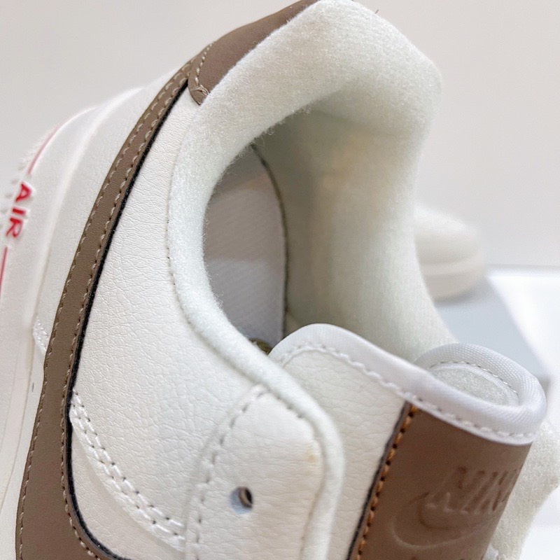Giày N.i.k.e Air Force 1 Low Vệt Nâu, Nike af1 Đế Cao 3cm Hot Trend 2022 Full Box