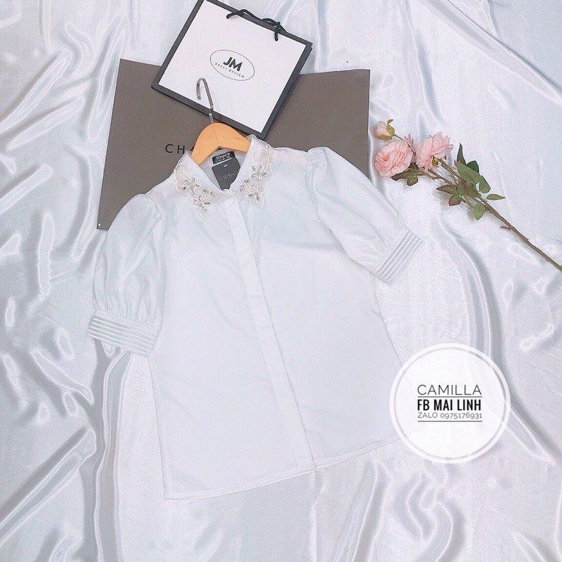 [Mã WASTUP giảm 10% tối đa 30K đơn 99K] ⚡️BÁN SỈ⚡️Áo sơ mi trắng cổ đính đá | BigBuy360 - bigbuy360.vn