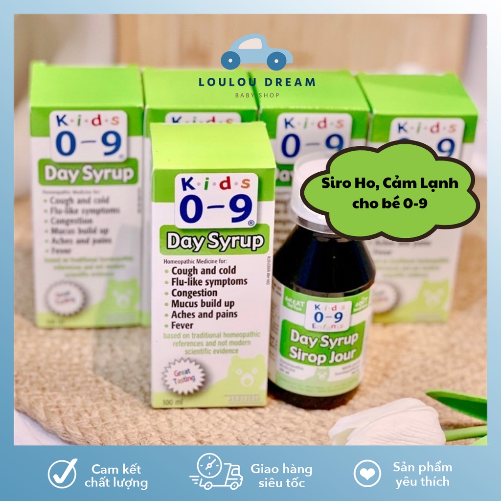 Siro ho và cảm lạnh ban ngày Cough & Cold Syrup For Kids cho bé 0 - 9y hàng nội địa Canada