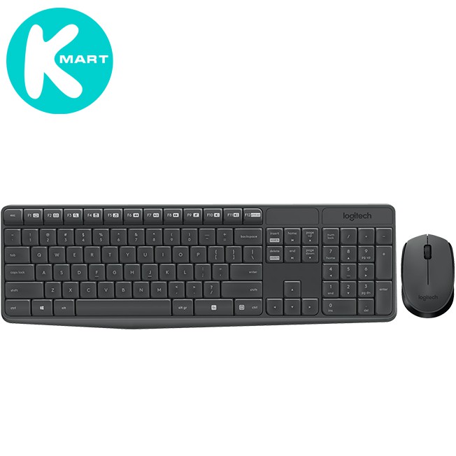 Bộ Bàn Phím Và Chuột Không Dây Logitech MK235 - Hàng chính hãng