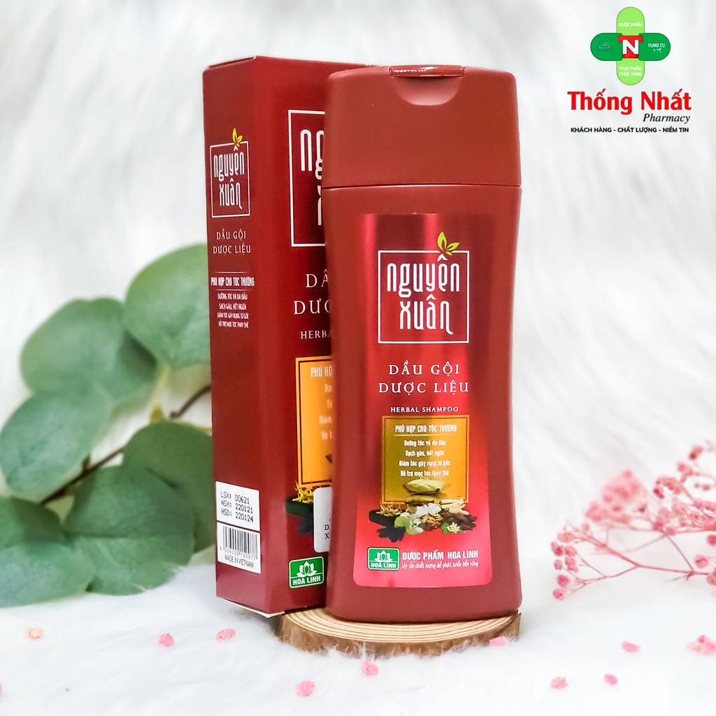 Dầu gội dược liệu giúp tóc bồng bềnh, mềm mại suông mượt Nguyên Xuân Đỏ 200ml