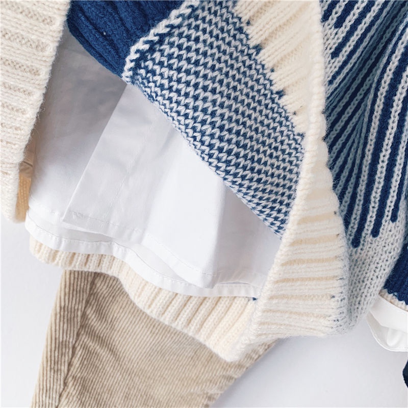 Áo khoác Cardigan dệt kim phong cách Hàn quốc cho bé trai