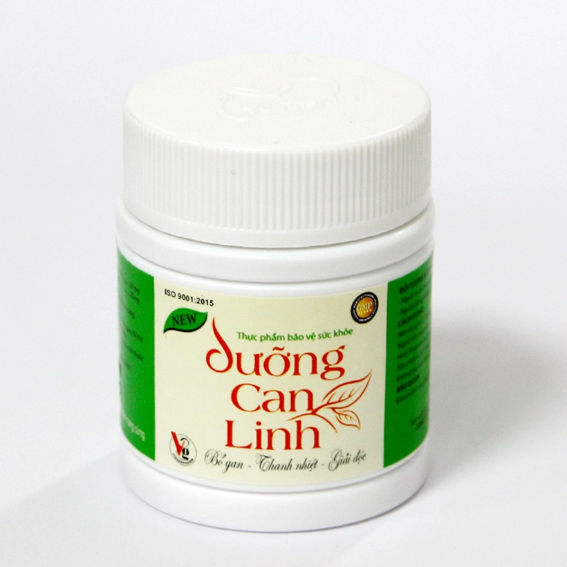 Thực phẩm bảo vệ sức khoẻ Arginine Dưỡng Can Linh 500 giúp bổ gan, giải độc gan, bảo vệ gan - Hộp 60 viên