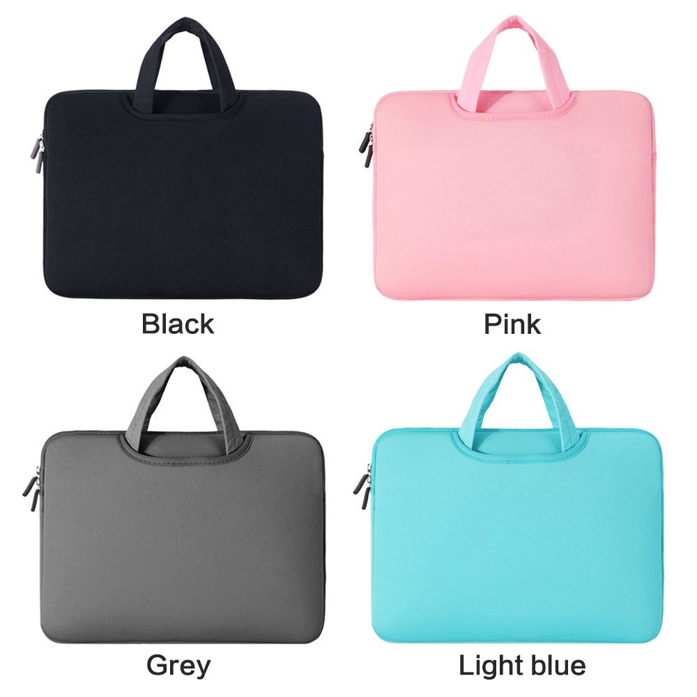 SHOUHOU Laptop Bag Computer Handbags Dual Zipper Shockproof Notebook Cover For Laptop MacBook Air Pro Retina 11 13 14 15 15.6 inch