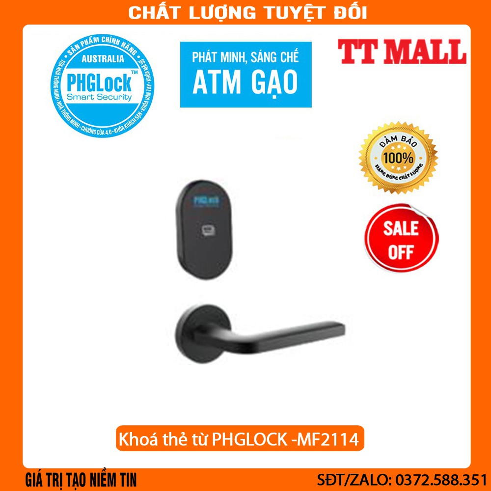 Khoá thẻ cho khách sạn PHGLOCK -MF2114 chính hãng bảo hành 24 tháng .