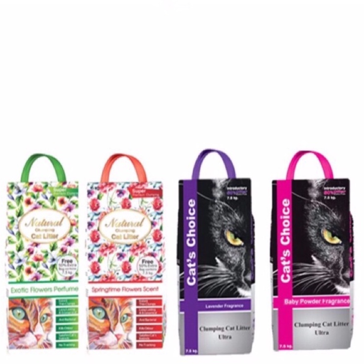 Cát vệ sinh cho mèo Indian - 7,5kg. Cát Ấn Độ cho mèo Cat's Choice. Cát mèo.