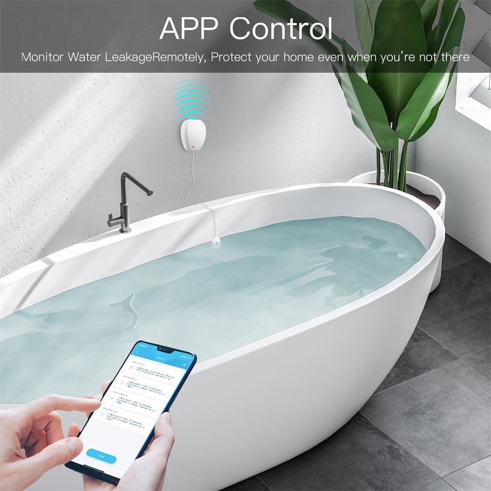 Thiết bị cảm biến rò rỉ nước thông minh MOES kết nối wifi bảo vệ an toàn cho nhà ở