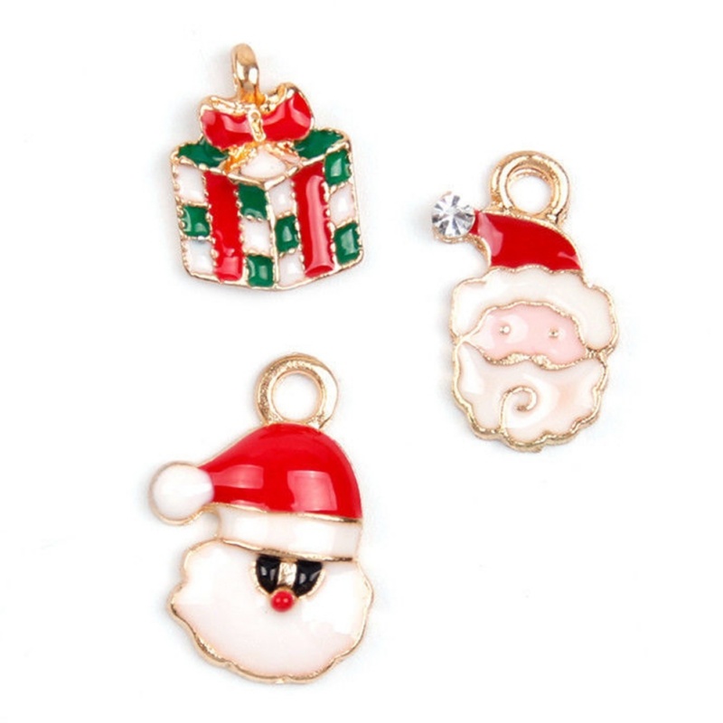Set 19 món phụ kiện nhiều màu sắc dùng để trang trí làm vòng cổ phong cách Giáng sinh dễ thương