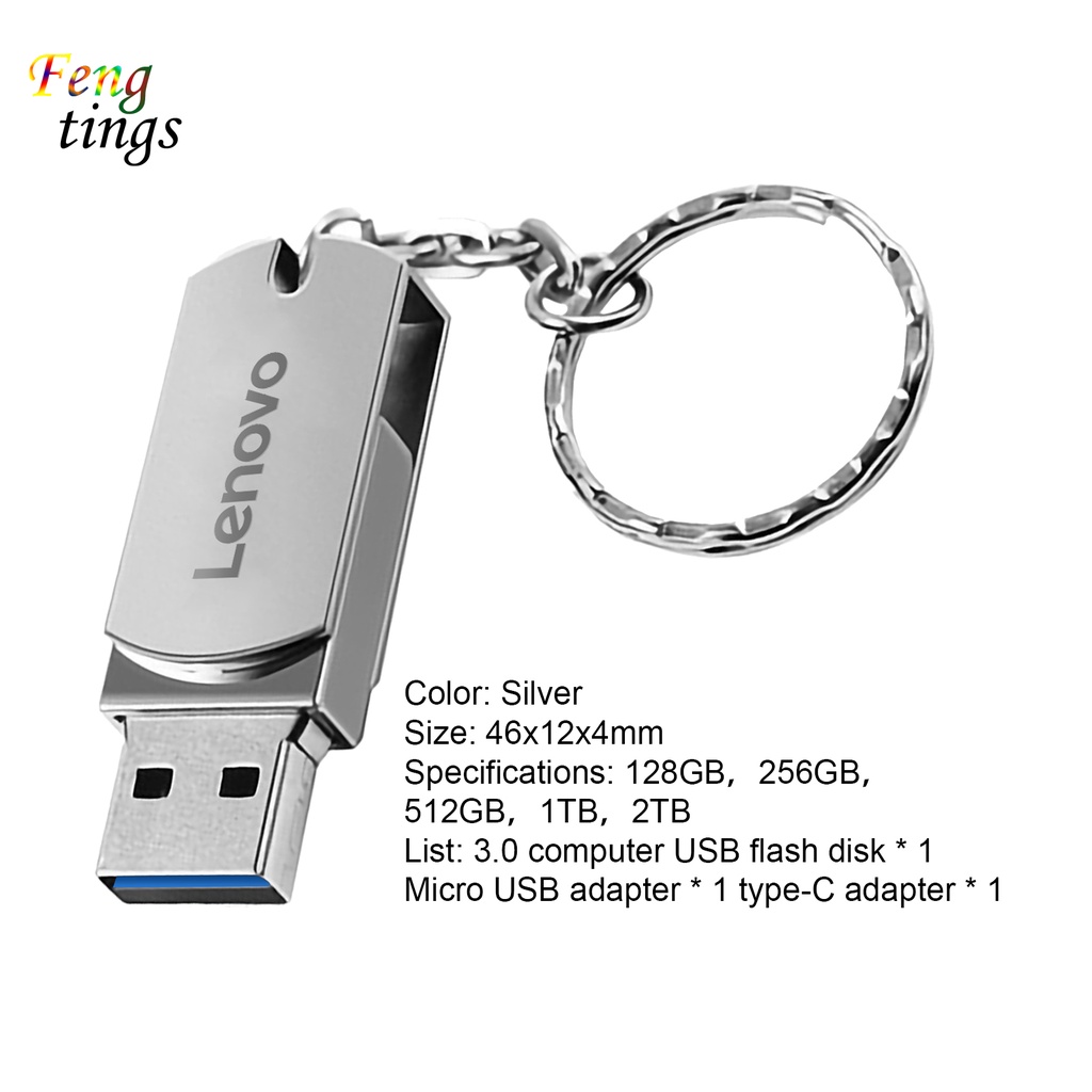 Ổ Đĩa Flash 128gb 256gb 512gb 1tb 2tb Usb 3.0 Chống Nước Cho Máy Tính
