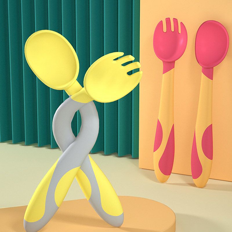 Set 2 Thìa Cong Misuta Chịu Nhiệt Cao, Thìa Ăn Dặm Cho Bé Tập Xúc