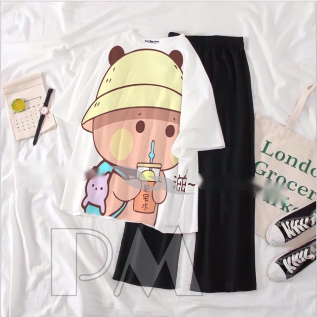 Sét áo hình và quần xuông