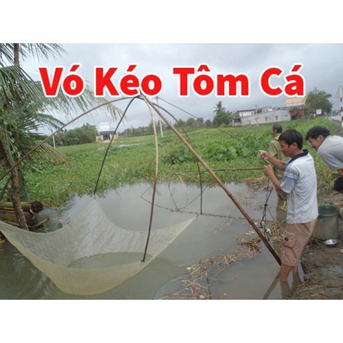 Lưới Vó Kéo Cá - Lưới Vó Kéo Cá Đan Thủ Công, Chắc Chắn, Bắt Tôm, Cá ...
