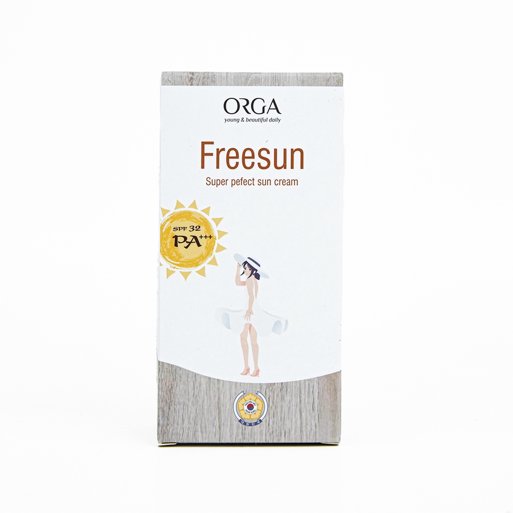 Kem Chống Nắng Le'Orga - Freesun Cream Chống Trôi, Xịt Dưỡng Trắng Da 30ml