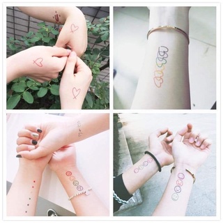 Set xăm dán cute hàn quốc