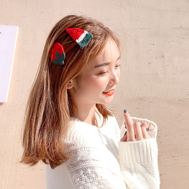 Kẹp tóc hình trái cây dễ thương dành cho bé gái
