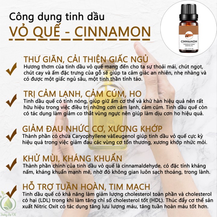 Combo 4 Tặng 1 tinh dầu thiên nhiên Trường An Natural Life lọ 10ml, Nhập khẩu Ấn Độ, Có giấy kiểm định QUATEST3