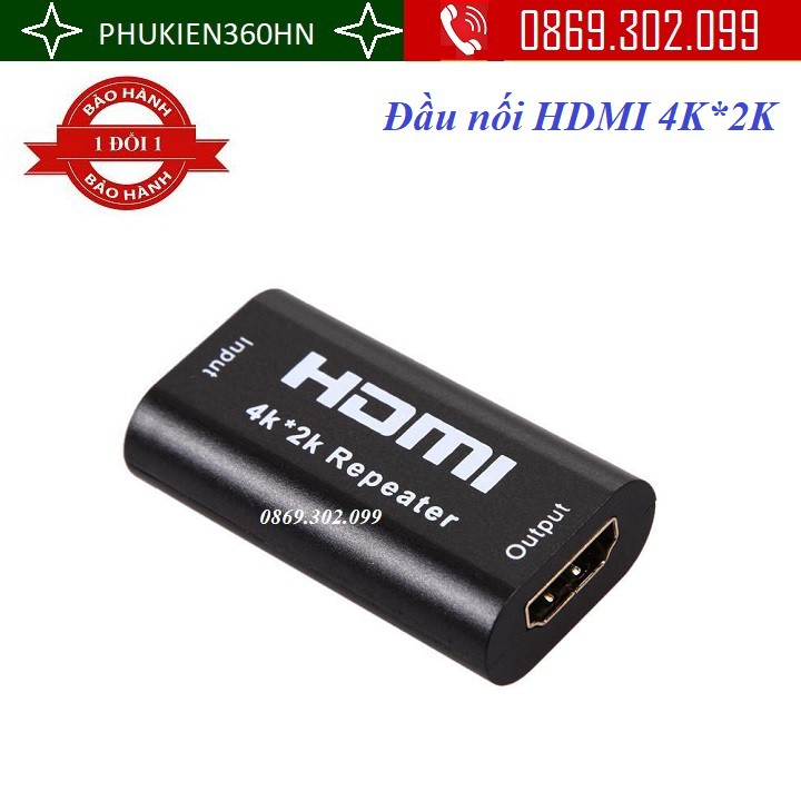 [Mã ELHACE giảm 4% đơn 300K] Đầu nối HDMI có chip khuếch tín hiệu hỗ trợ 4K*2K
