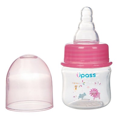 Bình Sữa Cổ Thường UPSASS 60ml (màu hồng, màu xanh)/UP0102X