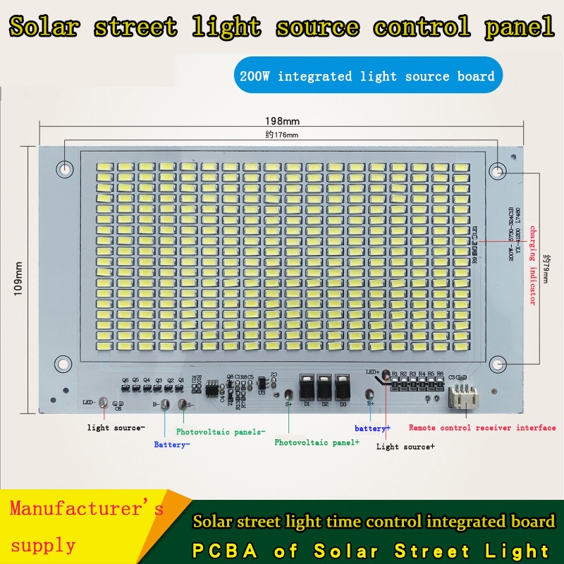 Bảng đèn đường LED năng lượng mặt trời 3.2V 6V tiện lợi