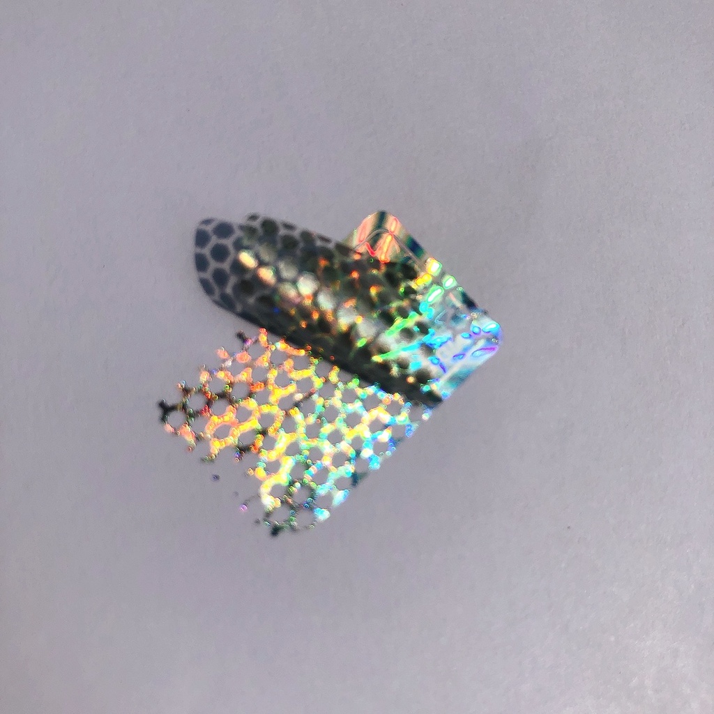 Tem niêm phong chống giả hologram 1.5 x 2.5cm tổ ong combo 1.000c