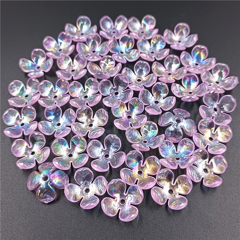 Bộ 20 Hạt Hình Cánh Hoa AB4 Làm Trang Sức